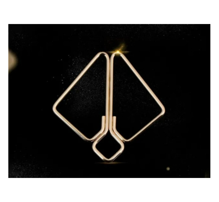 Зажимы для сосков с тяжелой подвеской и серьгами Lockink Золотые