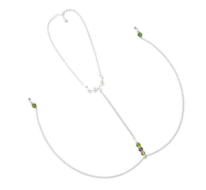 Украшение с цепочками и бусинами для сосков Art of Sex – Silvestra