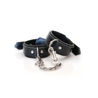 Наручники із екошкіри Art of Sex - Handcuffs Emoji, колір чорний Наручники із екошкіри Art of Sex - Handcuffs Emoji, колір чорний