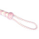 Флоггер Liebe Seele White & Pink Leather Whip