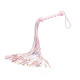 Флоггер Liebe Seele White & Pink Leather Whip