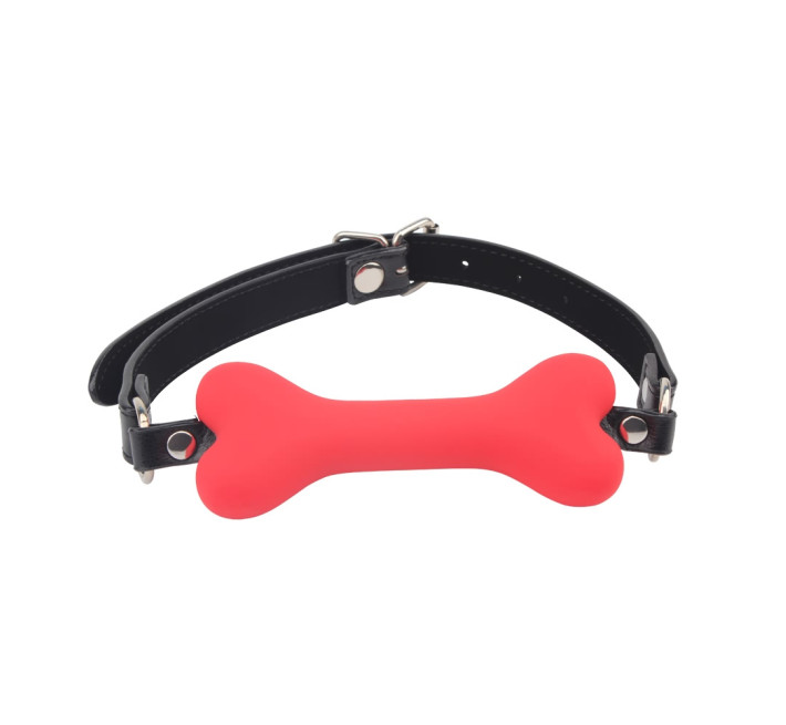 Кляп кісточка Chisa Behave Doggle Bone Bit Gag Red