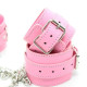 Ограничители DS Fetish Hogtie restraints with chain pink