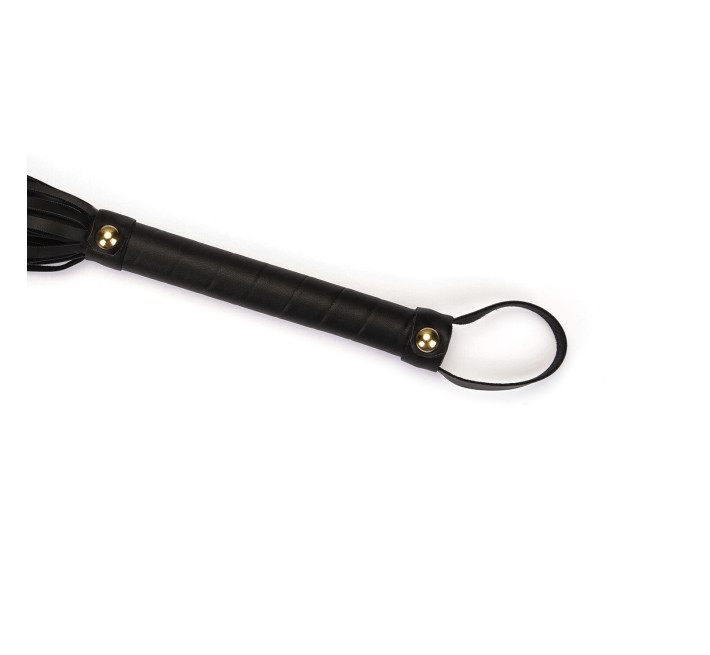Флоггер Liebe Seele Black Organosilicon Flogger, 44 см, экокожа
