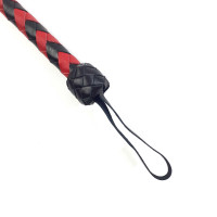 Плеті гнучкі Снейк Art of Sex, натуральна шкіра, довжина - 80 см, Чорно/Червона Плеті гнучкі Снейк Art of Sex, натуральна шкіра, довжина - 80 см, Чорно/Червона