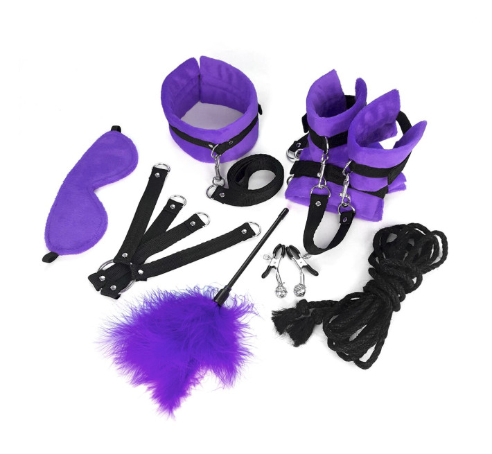 BDSM-набор Art of Sex – Soft Touch BDSM Set, фиолетовый, 9 предметов