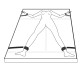 Набір для бондажу на ліжко з манжетами для рук та ніг EasyToys Under Mattress Restraint Set, чорний