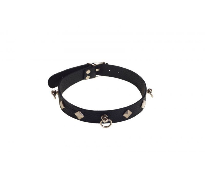 Нашийник sLash Leather Choker, Black