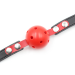 Кляп DS Fetish Locking ball gags M plastic black/red