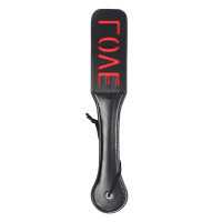 Шлепалка овальная с надписью LOVE PADDLE, черная, 31,5см