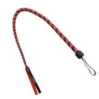 Плеті гнучкі Снейк Art of Sex, натуральна шкіра, довжина - 80 см, Чорно/Червона Плеті гнучкі Снейк Art of Sex, натуральна шкіра, довжина - 80 см, Чорно/Червона