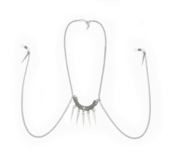 Украшение с цепочками и шипами для сосков Art of Sex – Modesta