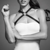 Портупея з екошкіри Bijoux Indiscrets MAZE — Cross Chest Harness Black Портупея з екошкіри Bijoux Indiscrets MAZE — Cross Chest Harness Black