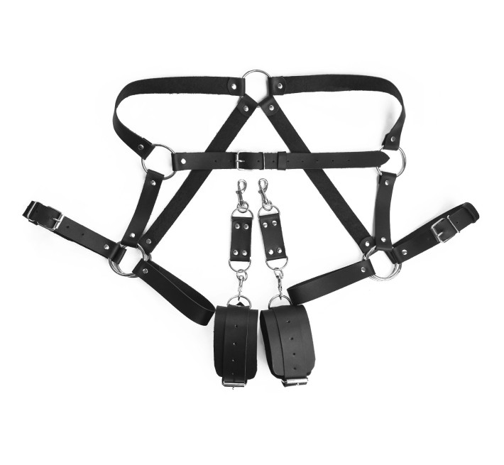 Бондажний набір Art of Sex – Bondage set Anasteisha L-2XL, чорний