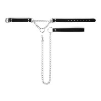 Нашийник з повідцем Bedroom Fantasies: Collar with Chain - Silver Нашийник з повідцем Bedroom Fantasies: Collar with Chain - Silver
