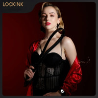 Ремінь з регульованою довжиною Lockink, натуральна шкіра та метал, чорний Ремінь з регульованою довжиною Lockink, натуральна шкіра та метал, чорний