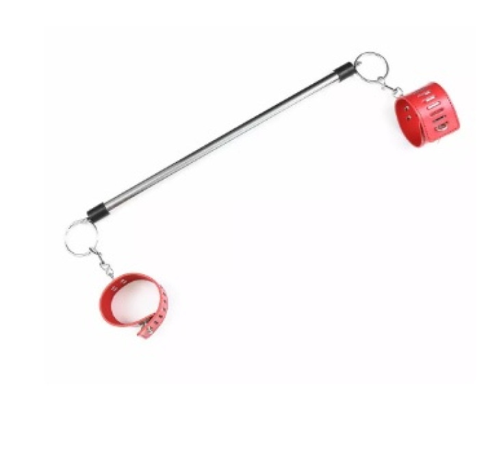 Розпірка DS Fetish Metal ankle spreader bar red
