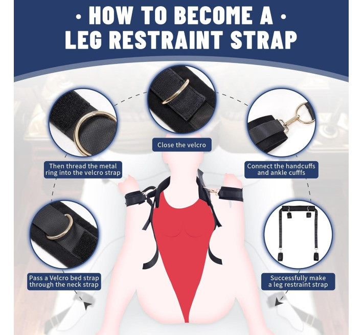 БДСМ-набір LOCKINK YEAHWOW Bed Restraint set