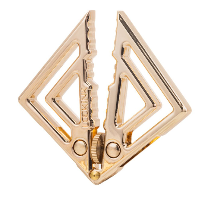 Зажимы для сосков с легкой подвеской LOCKINK Adjustable Nipple Clamps with Light Pendant - Golden