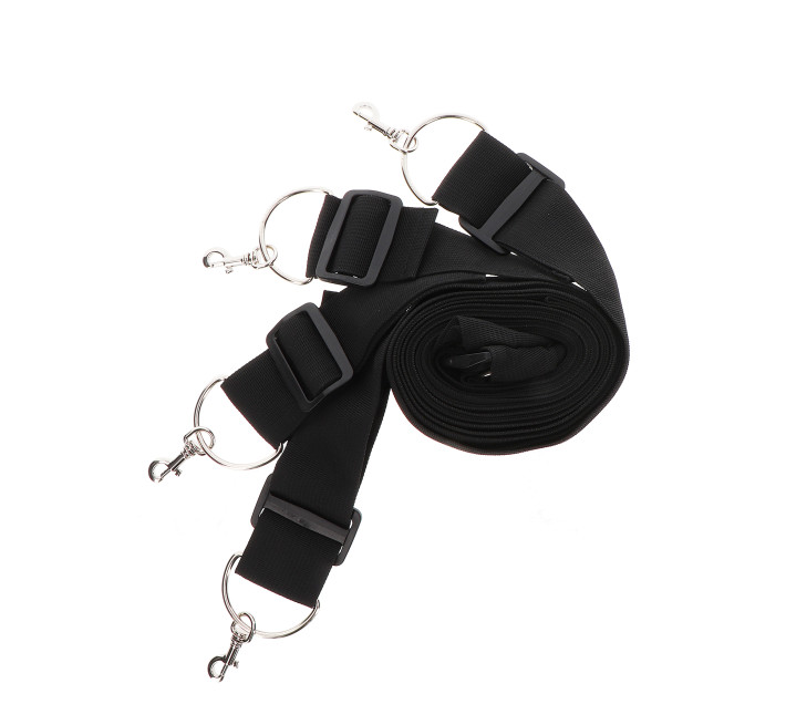 Фіксатори на ліжко з карабінами Taboom Bed Restraints чорні