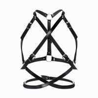 Портупея жіноча Art of Sex - Agnessa Leather harness, Чорний XS-M Портупея жіноча Art of Sex - Agnessa Leather harness, Чорний XS-M