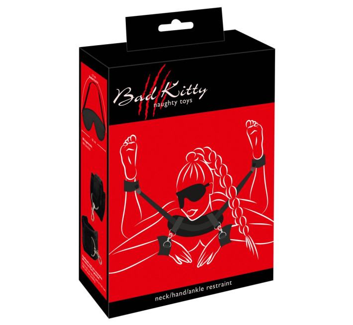 Набор БДСМ Bad Kitty Neck-Wrist-Ankle Res