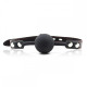 Кляп DS Fetish Silicone ball gag with lock силіконовий із замком Чорний