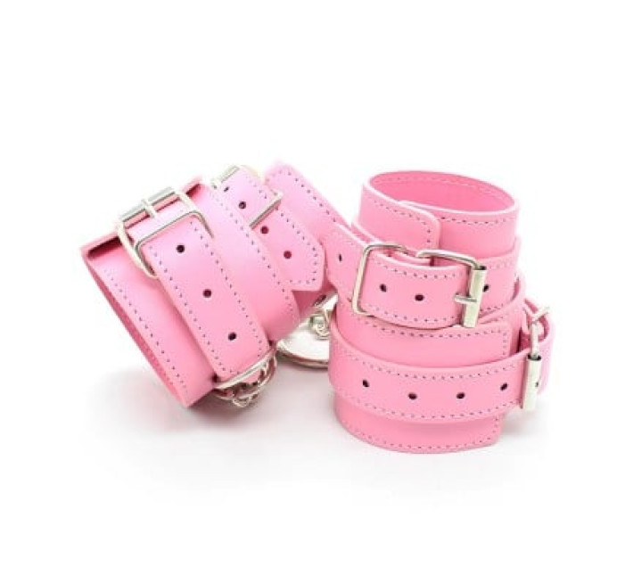 Ограничители DS Fetish Hogtie restraints with chain pink