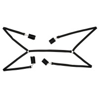 Набір БДСМ Bad Kitty Bed Shackles Чорний Набір БДСМ Bad Kitty Bed Shackles Чорний