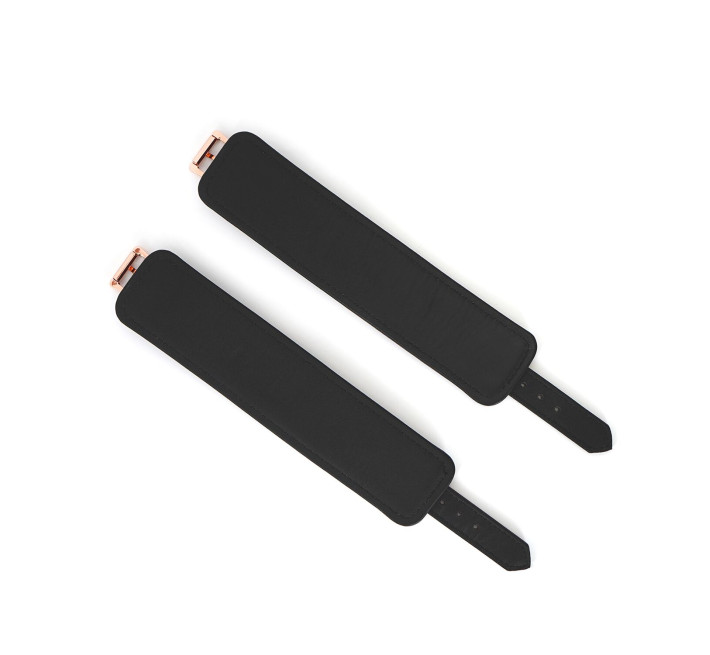 Шкіряні наручники Liebe Seele Wine Red Wrist Cuffs, знімний ланцюжок-кріплення