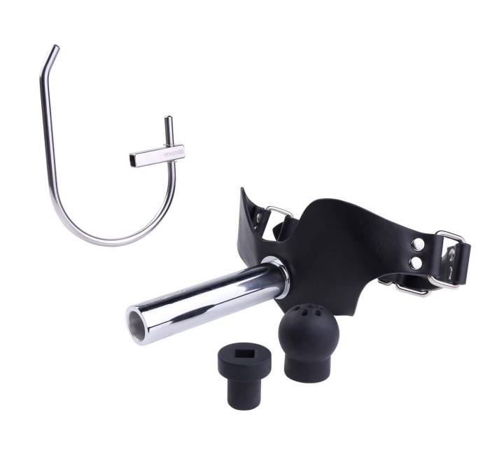 Набір для домінування LOCKINK SEVANDA Objectification Bathroom Set, маска та 4 насадки