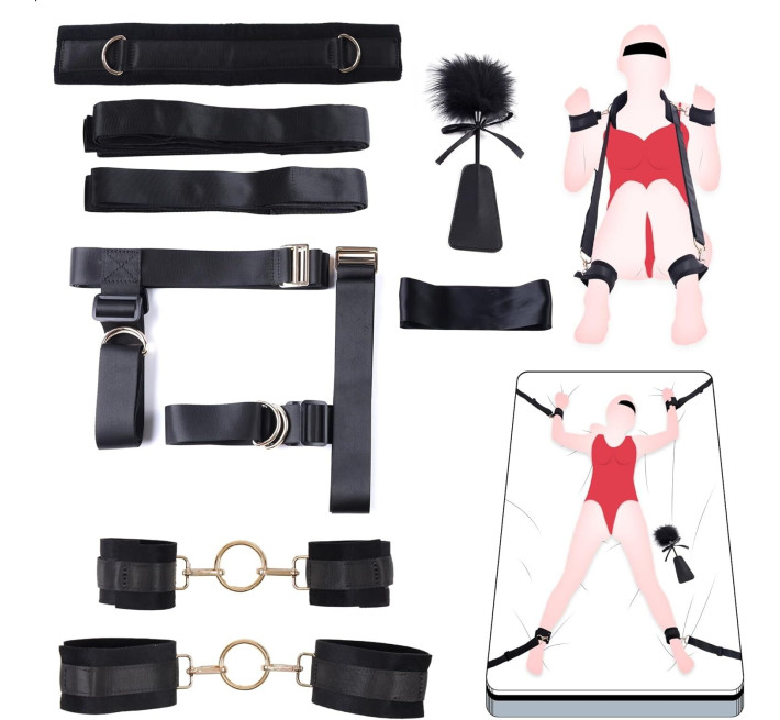 БДСМ-набір LOCKINK YEAHWOW Bed Restraint set