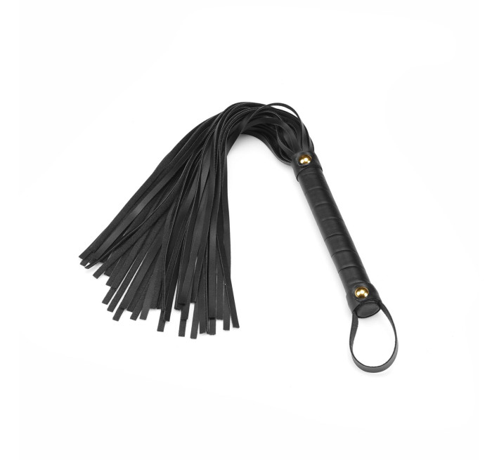 Флоггер Liebe Seele Black Organosilicon Flogger, 44 см, экокожа