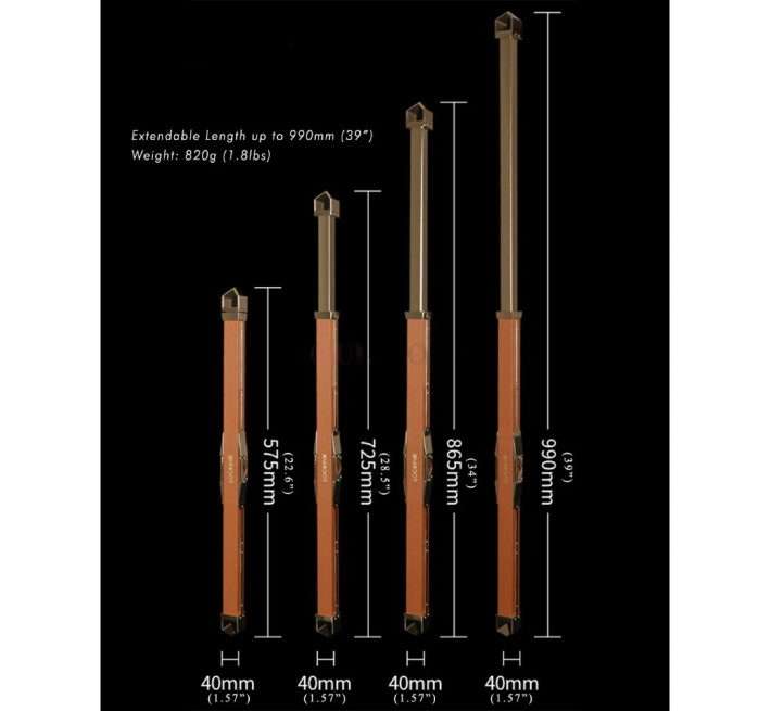 Распорка для бондажа с поножами и ошейником Lockink, натуральная кожа и металл, черная, 55-100 см.