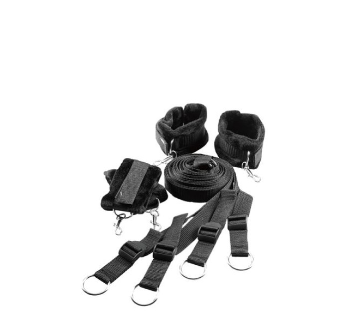 Ремінна система для фіксації до ліжка Dreamtoys Blaze Bed Restraint Set