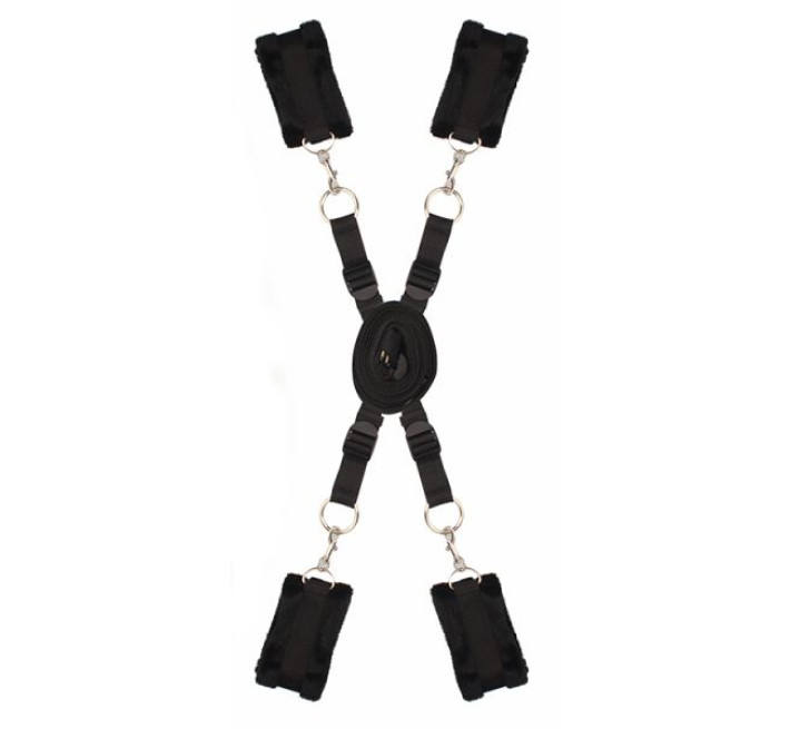 Ремінна система для фіксації до ліжка Dreamtoys Blaze Bed Restraint Set