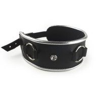 Нашийник з натуральної шкіри зі стразами та кільцем Art of Sex Collar Ring Нашийник з натуральної шкіри зі стразами та кільцем Art of Sex Collar Ring