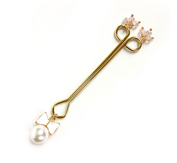 Затискач для клітора Art of Sex Clit Clamp Bow Pearl