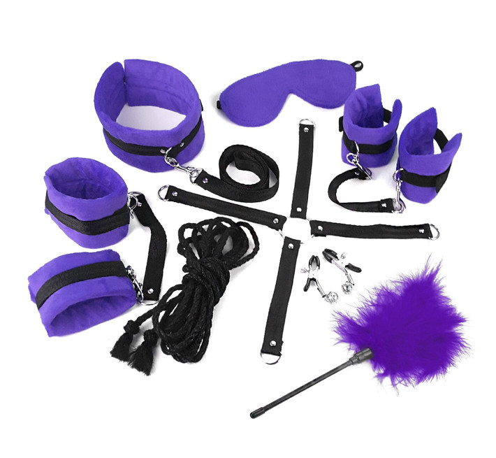 BDSM-набор Art of Sex – Soft Touch BDSM Set, фиолетовый, 9 предметов