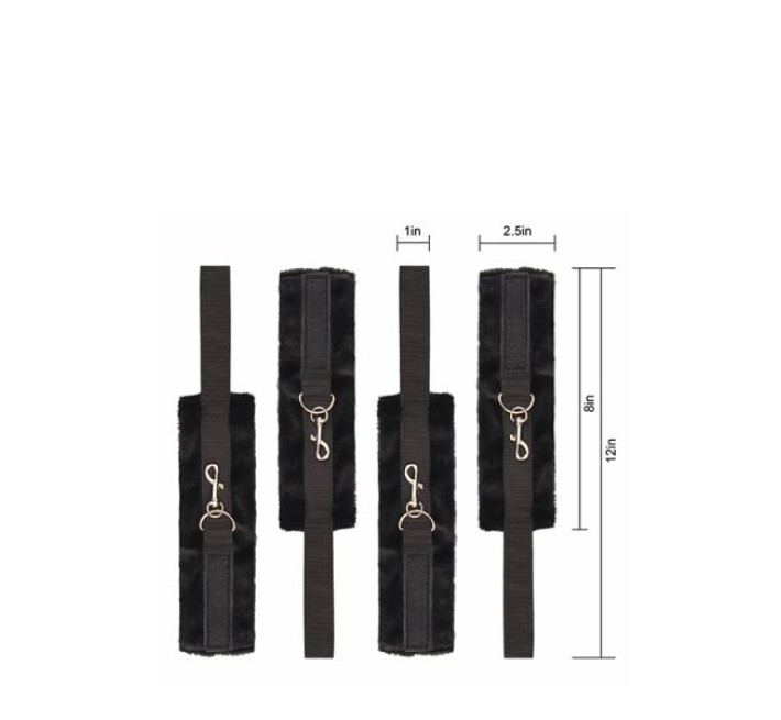 Ремінна система для фіксації до ліжка Dreamtoys Blaze Bed Restraint Set