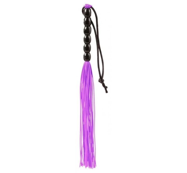 Флогер DS Fetish FLOGGER, 6 шариков, Фиолетовый, ручка 45 см
