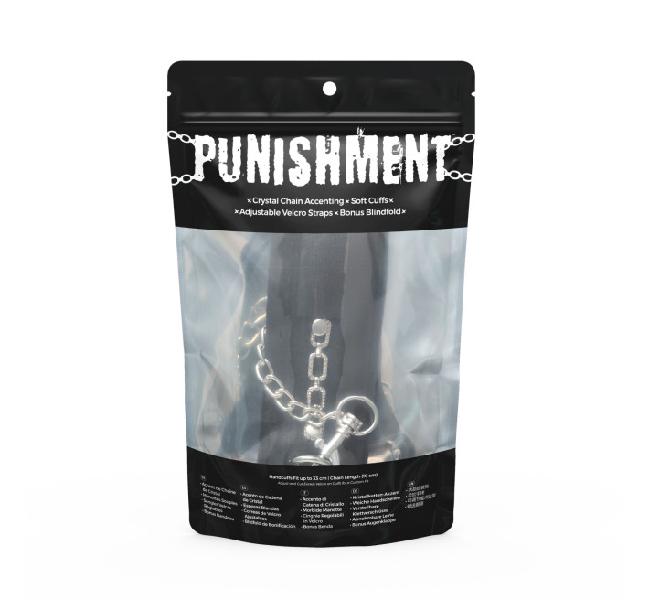 Наручники Punishment - Crystal Detail Handcuffs - Black