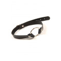 Кляп sLash Leather O-Ring Gag, Smooth Black