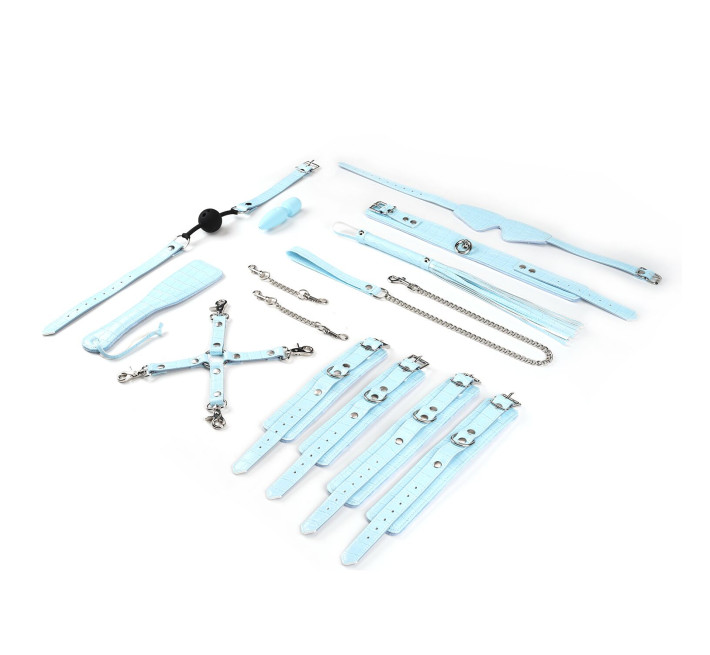 БДСМ-набор для начинающих Liebe Seele Macaron 9pcs Bondage Kit-Mint, 9 предметов, мини-ванд