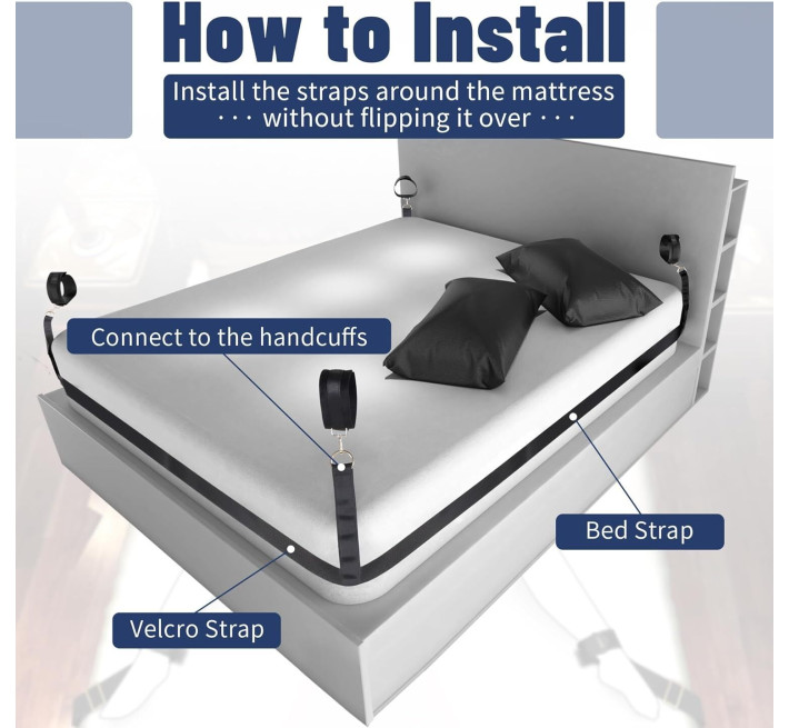 БДСМ-набір LOCKINK YEAHWOW Bed Restraint set