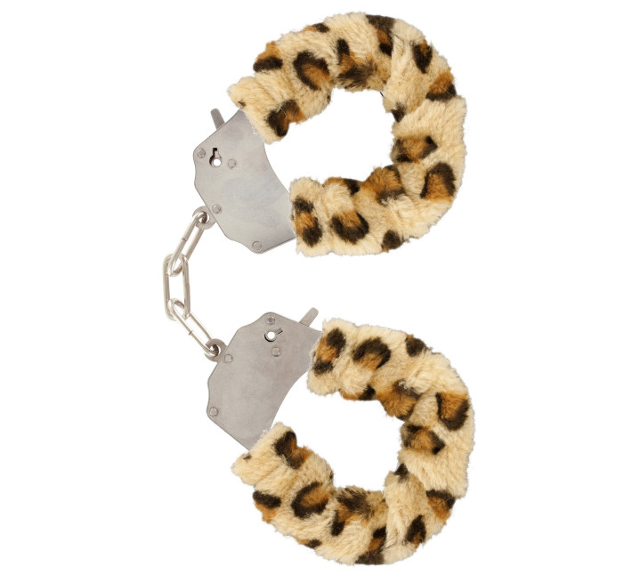 Наручники з хутром Toy Joy Furry fan cuffs Леопард