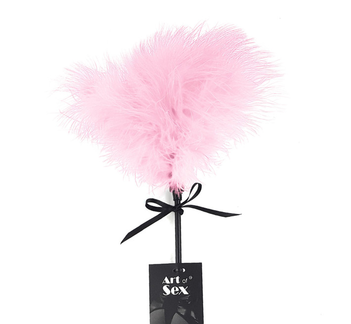 Щекоталка со шлепалкой Пика Art of Sex – Puff Peak, розовая