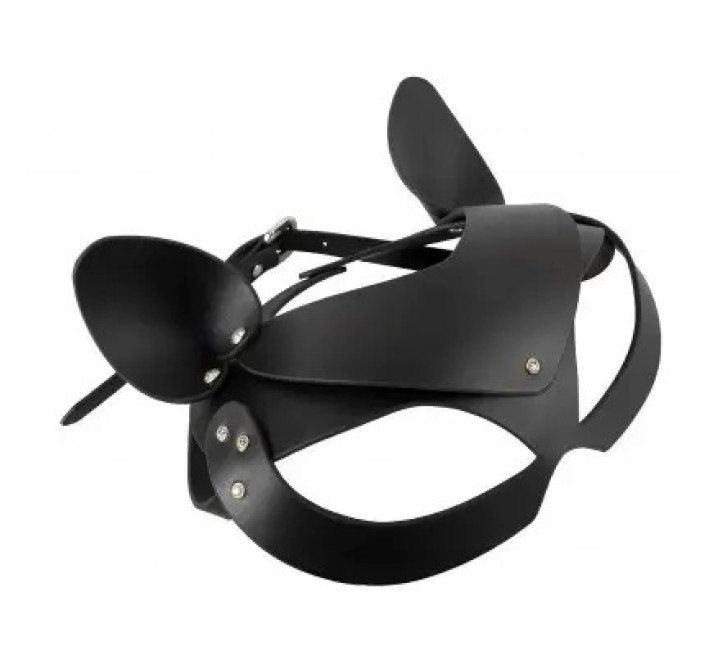 Маска кішечка DS Fetish Shiny cat Mask with studs
