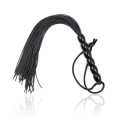 Міні флогер DS Fetish Leather flogger Чорний, 22 см