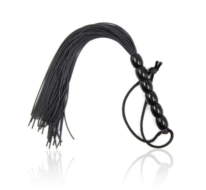 Міні флогер DS Fetish Leather flogger Чорний, 22 см
